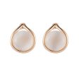 18K Gold-Plated & Peach Cats Eye Stud Earrings Online now