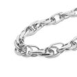 Silver-Plated Crossing Chain Choker Necklace For Cheap