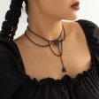 Black Cobweb & Spider Layered Pendant Necklace Online Hot Sale