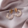 18K Gold-Plated & Crystal Circle Drop Earrings Online Hot Sale