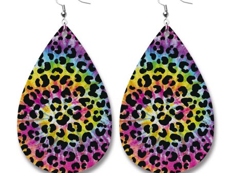 Yellow Polystyrene & Silver-Plated Animal-Print Drop Earrings Hot on Sale