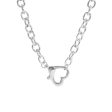 Silver-Plated Heart Clasp Chain Necklace Online Hot Sale