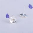 Two-Tone Sakura Floral Stud Earrings on Sale