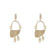 18K Gold-Plated Handbag Drop Earrings Hot on Sale