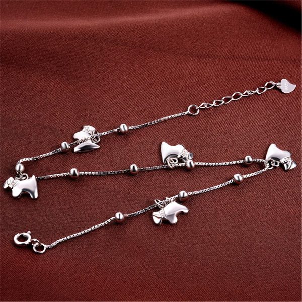 Sterling Silver Horses Charm Anklet Online Hot Sale