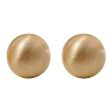 18K Gold-Plated Frosted Round Stud Earrings Online