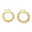 18K Gold-Plated Curb Chain Bracelet Set Sale