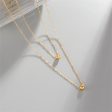 18K Gold-Plated Bead Layered Necklace For Discount