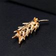 18K Gold-Plated & Golden Crystal Wheat Brooch Supply