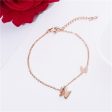 18K Rose Gold-Plated Double Butterfly Bracelet Sale