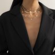 18K Gold-Plated Disc Necklace Set Online Sale