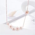 18K Rose Gold-Plated Linking Mums Pendant Necklace Online now