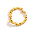 Yellow Turquoise Beaded Stretch Bracelet Hot on Sale