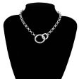 Silver-Plated Cable Chain Choker Necklace Online now