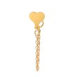 18K Gold-Plated Heart Chain Ear Jacket For Discount