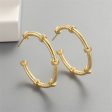 18K Gold-Plated Screw Hoop Earrings Sale