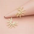 18K Gold-Plated Sun Stud Earrings Online Sale