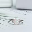 White Opal & Cubic Zirconia Oval-Cut Prong-Set Ring Online