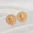 18K Gold-Plated Sunhat Stud Earrings Hot on Sale