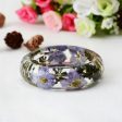 Violet & Yellow Dried Flower Bangle Online Sale