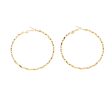 18K Gold-Plated Wavy Hoop Earrings Cheap