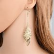 18K Gold-Plated Layered Leaves Drop Earrings Online now