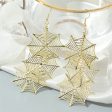 18K Gold-Plated Linked Cobweb Drop Earrings Online Hot Sale