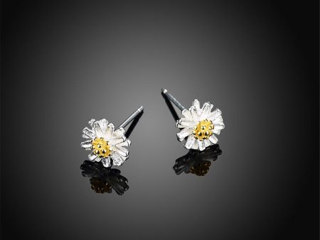 18K Gold-Plated & Sterling Silver Flower Stud Earrings Online Hot Sale