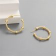 18K Gold-Plated Screw Hoop Earrings Sale