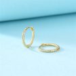 18K Gold-Plated Twine Huggie Earrings Hot on Sale