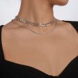 Silver-Plated Curb-Chain & Rope-Chain Layered Necklace Fashion