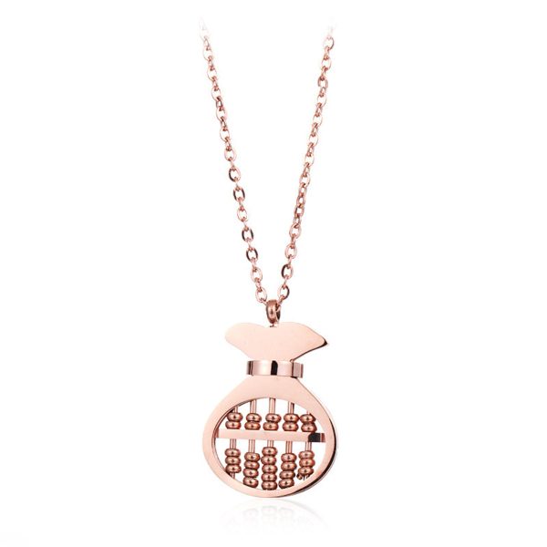 18K Rose Gold-Plated Purse Pendant Necklace on Sale