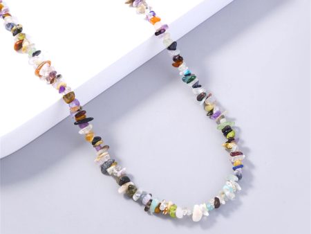 Blue Multicolor Resin & 18K Gold-Plated Beaded Chain Necklace Online