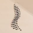 Black & White Howlite Tassel Ear Cuff For Discount