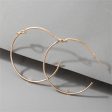 18K Gold-Plated Knot-Accent Thin Hoop Earrings on Sale