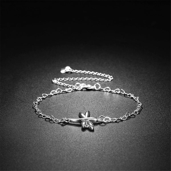 Silver-Plated Dragonfly Anklet Online Hot Sale