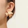 18K Gold-Plated Petals Stud Earrings Cheap