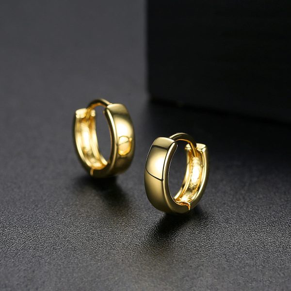 18K Gold-Plated Huggie Earrings Fashion