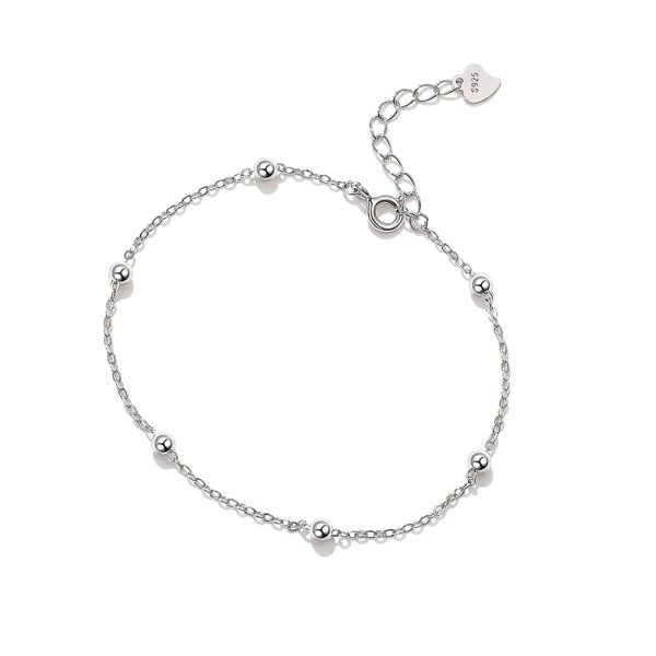 Sterling Silver Bead Station Bracelet Supply