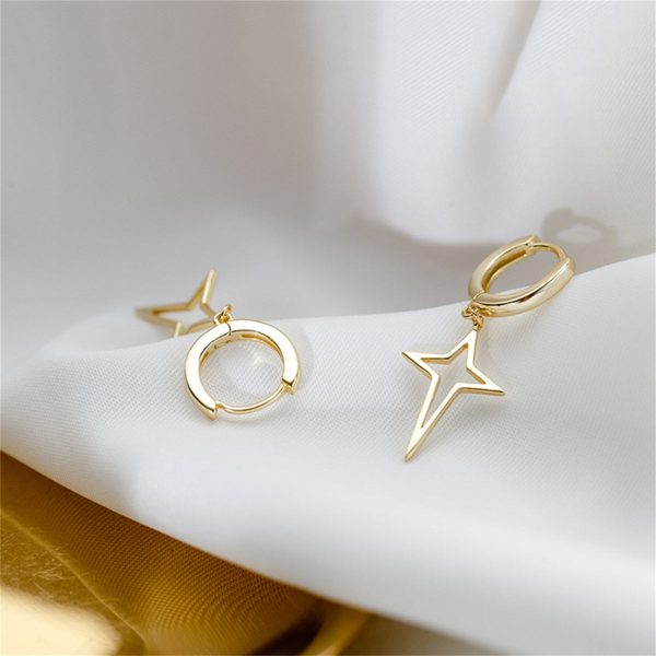 18K Gold-Plated Star Huggie Earrings Supply