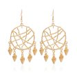 18K Gold-Plated Conch Web Drop Earrings Online Hot Sale