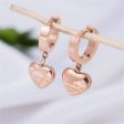 18K Rose Gold-Plated Heart Drop Earrings Sale