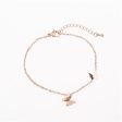 18K Rose Gold-Plated Double Butterfly Bracelet Sale