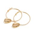 18K Gold-Plated Shell Drop Earrings For Cheap