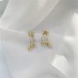 18K Gold-Plated Waterfall Ball Tassel Ear Jackets on Sale