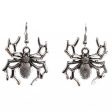 Silver-Plated Spider Drop Earrings Fashion