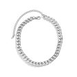 Silver-Plated Curb Chain Necklace For Discount