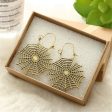 18K Gold-Plated Cobweb Drop Earrings Online