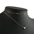 18K Gold-Plated Beaded Choker Necklace & Heart Pendant Necklace For Cheap