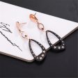 Black Acrylic & 18K Rose Gold-Plated Star Triangle Drop Earrings Cheap